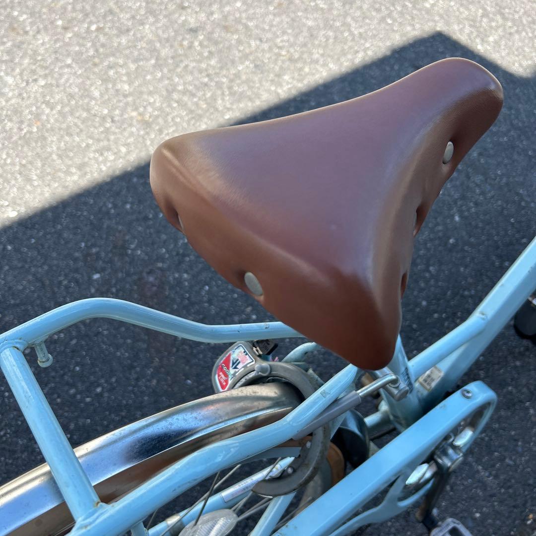 シティサイクル ライトブルー 前カゴ付き　マルイシ　24インチ