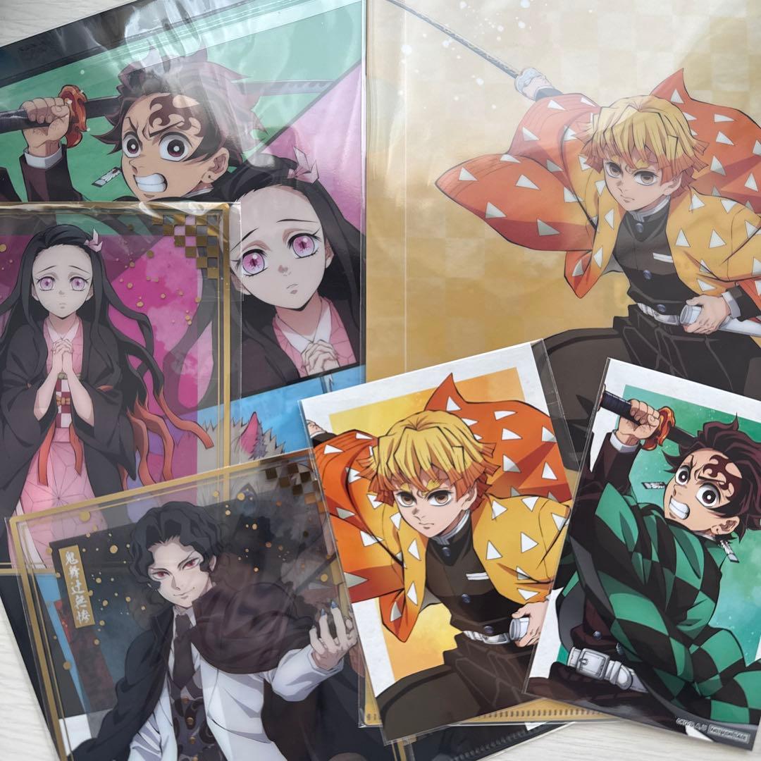 鬼滅の刃 アニプレックスオンラインくじ　ファイル　クリア色紙　プロマイド