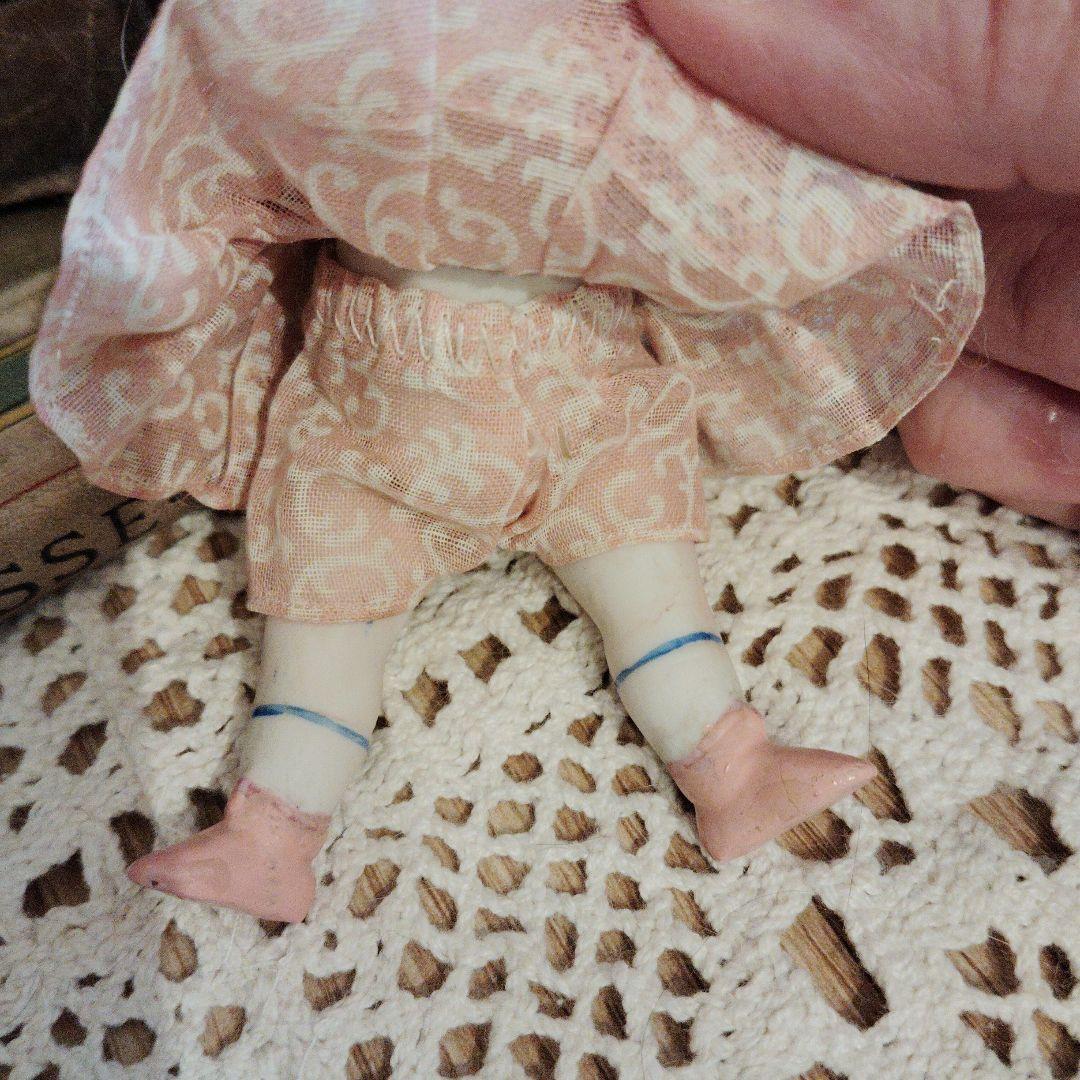 ミニョネット♡ピンクブーツの可愛い女の子♡ケストナーアンティークドール