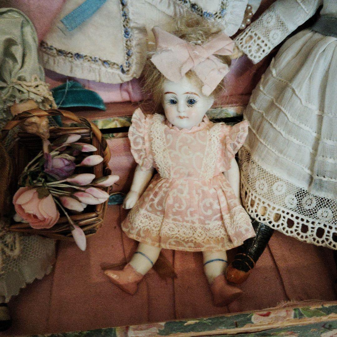 ミニョネット♡ピンクブーツの可愛い女の子♡ケストナーアンティークドール