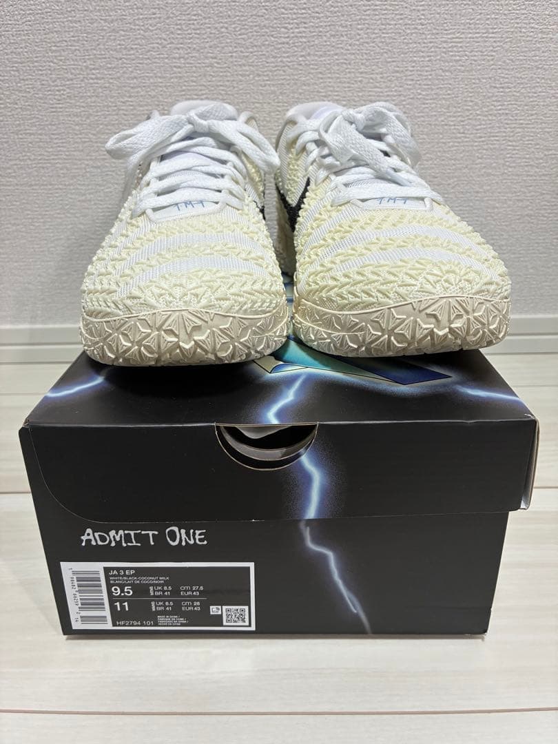 シューズ(男性用) NIKE Ja3 \"coconut milk\" 27.5cm