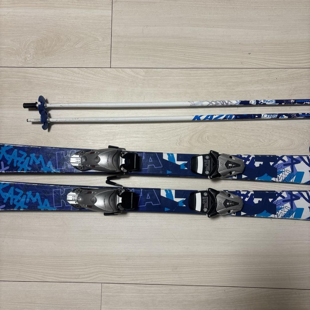 ジュニアスキー 4点セット KAZAMA SPAX 116㎝ ブーツ 21〜22