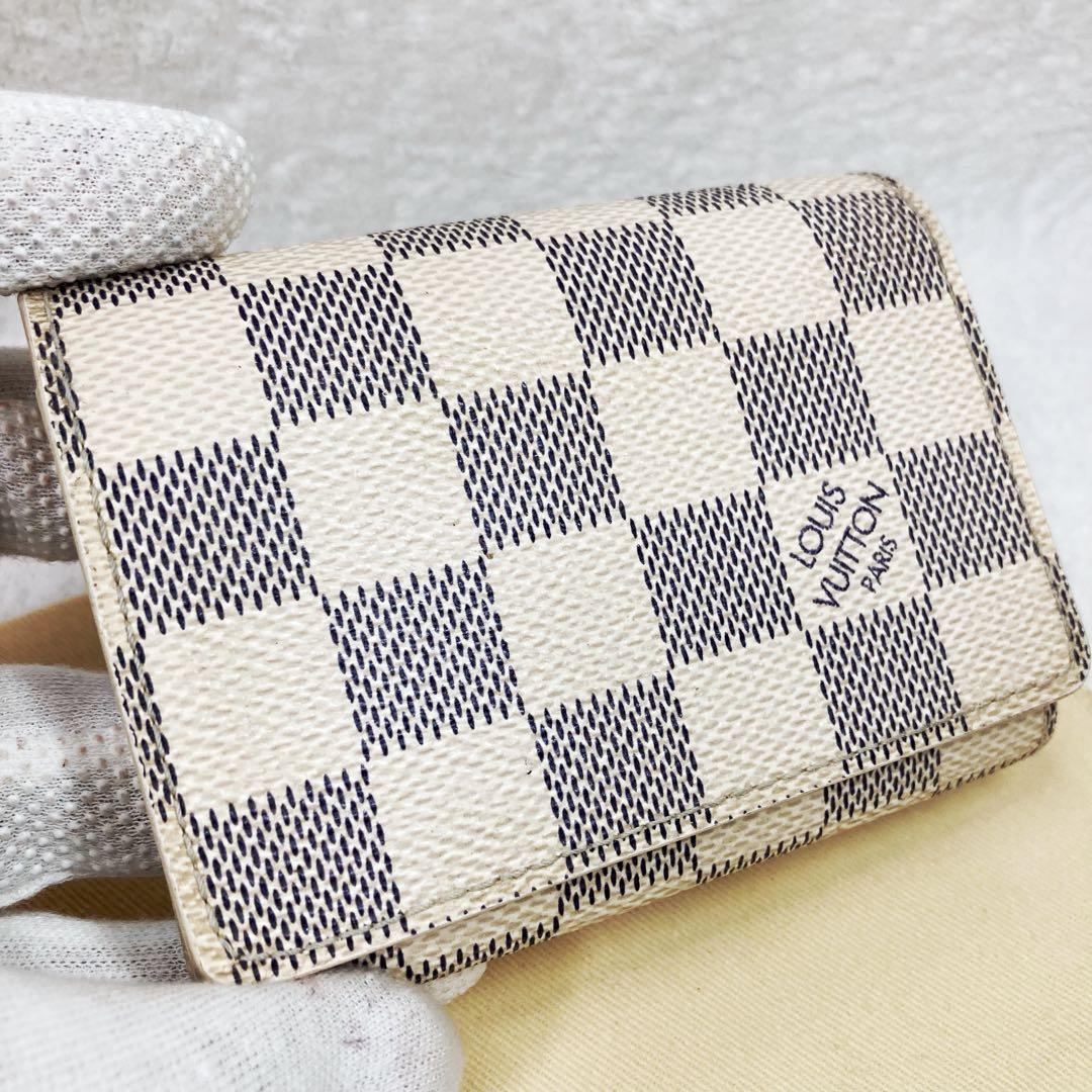 【美品】ルイヴィトン☆アズール アンヴェロップ カルト ドゥ ヴィジットカード