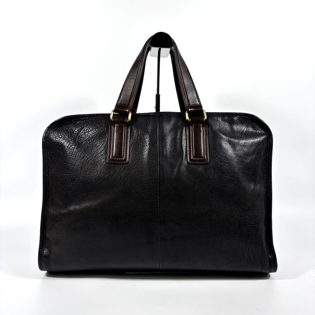 ✨外観美品✨ツチヤカバン ビジネスバッグ A4可 アルマス バッファロー 濃紺