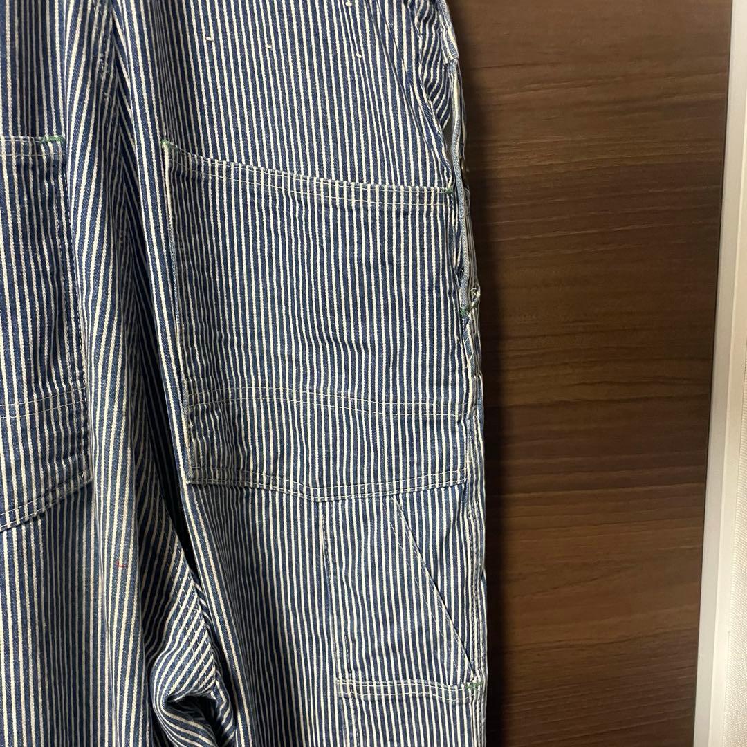 60〜70s Oshkosh ヒッコリーオーバーオール usa製