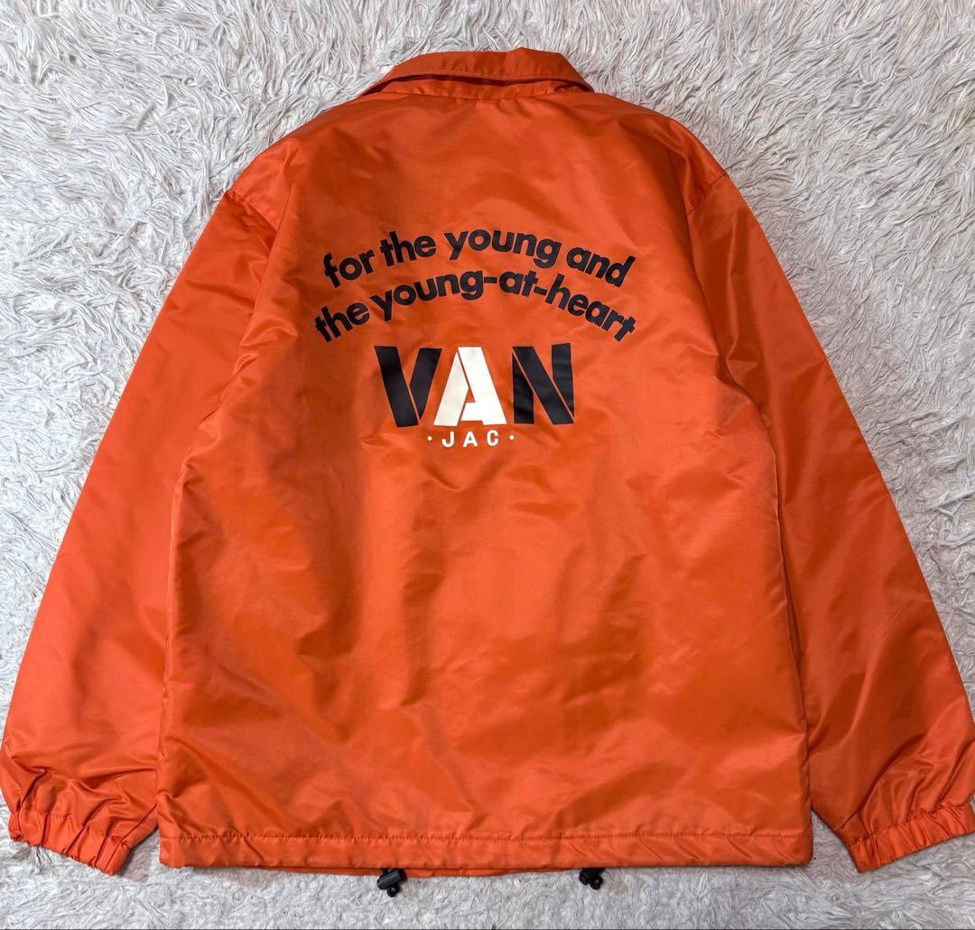 【いーけ✨】VANJAC　ナイロンコーチジャケット　バックプリント