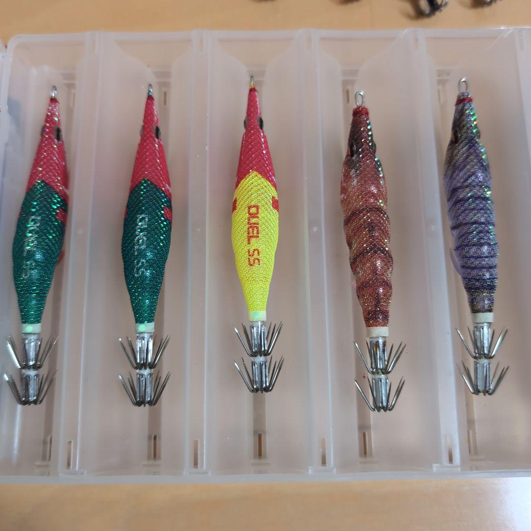 イカメタル エギ オモリグ 鉛スッテ メイホウリバーシブルケース付き まとめ売り