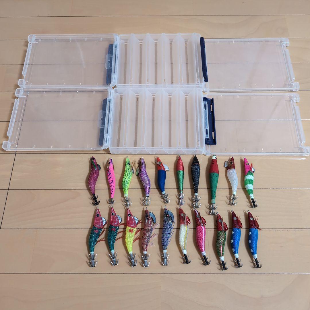 イカメタル エギ オモリグ 鉛スッテ メイホウリバーシブルケース付き まとめ売り