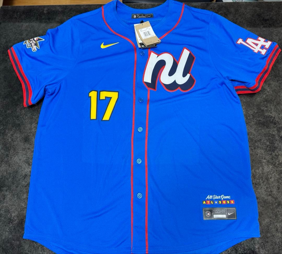 大谷翔平2025MLBオールスターゲーム ユニフォームXXL 公式シール付