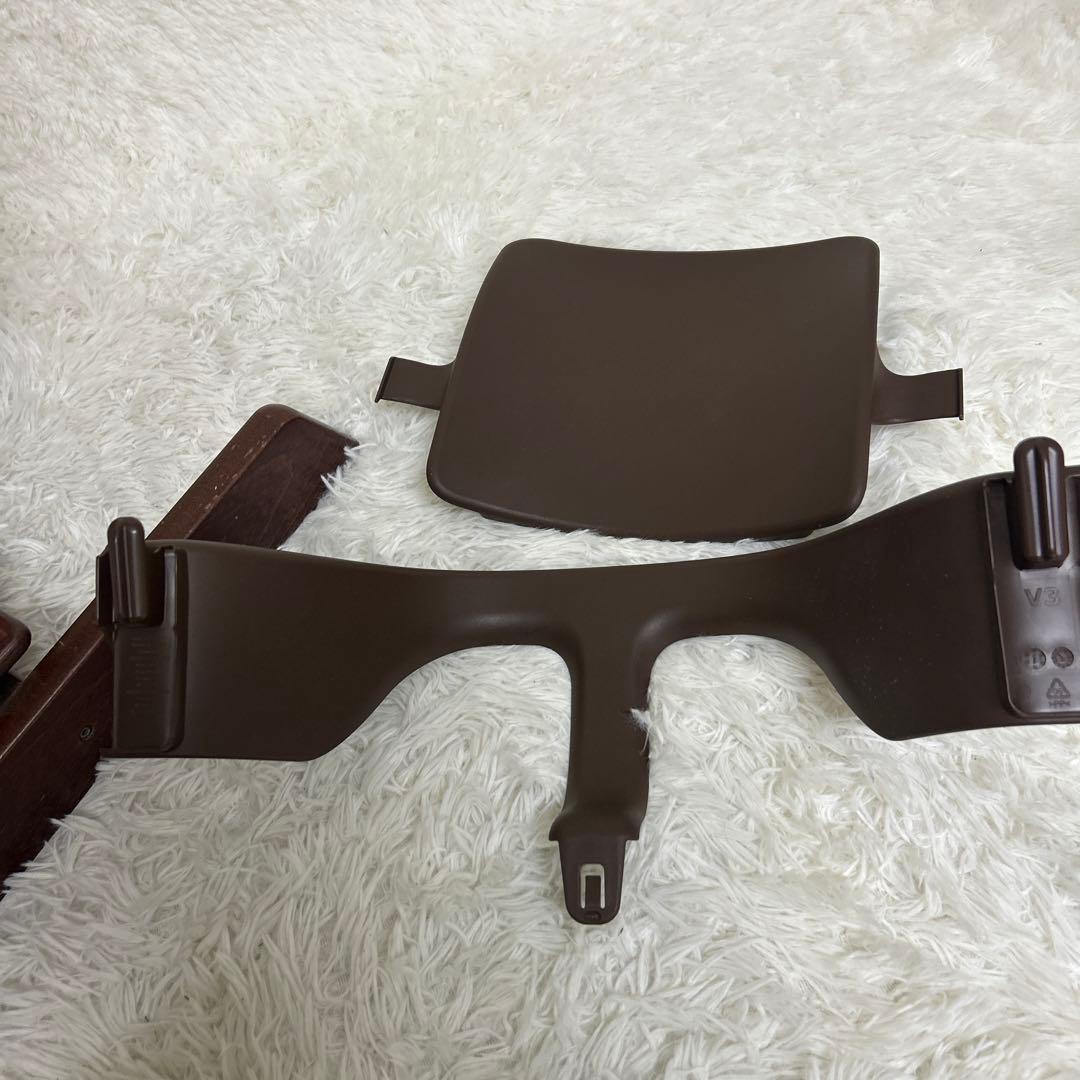 ストッケ　トリップ トラップ　ベビーチェア+ベビーセット　ブラウン　シリアル4