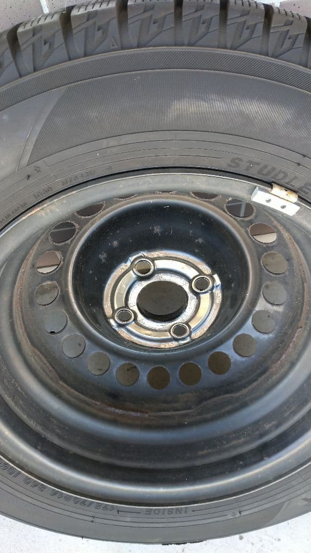 Honda純正ホイール スタッドレスタイヤ4本セット2022年175/70R14