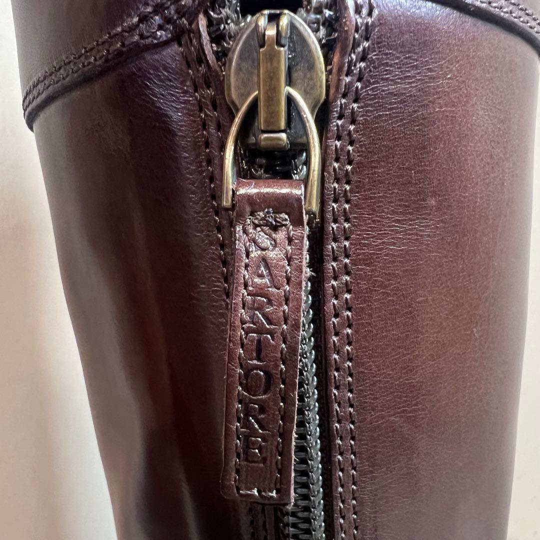 【美品】SARTORE サルトル ジョッキーブーツ ブラウン 37(24cm)
