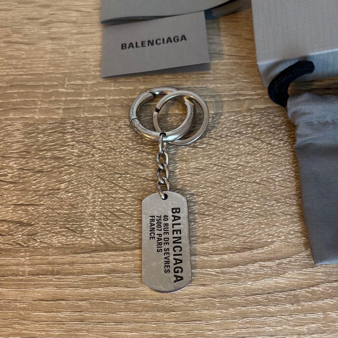 i*a様 BALENCIAGA TAGS ドックタグ キーホルダー