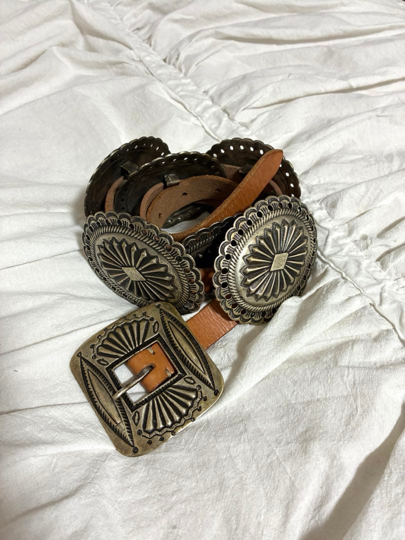 【Polo Ralph Lauren】　コンチョベルト/ベージュ