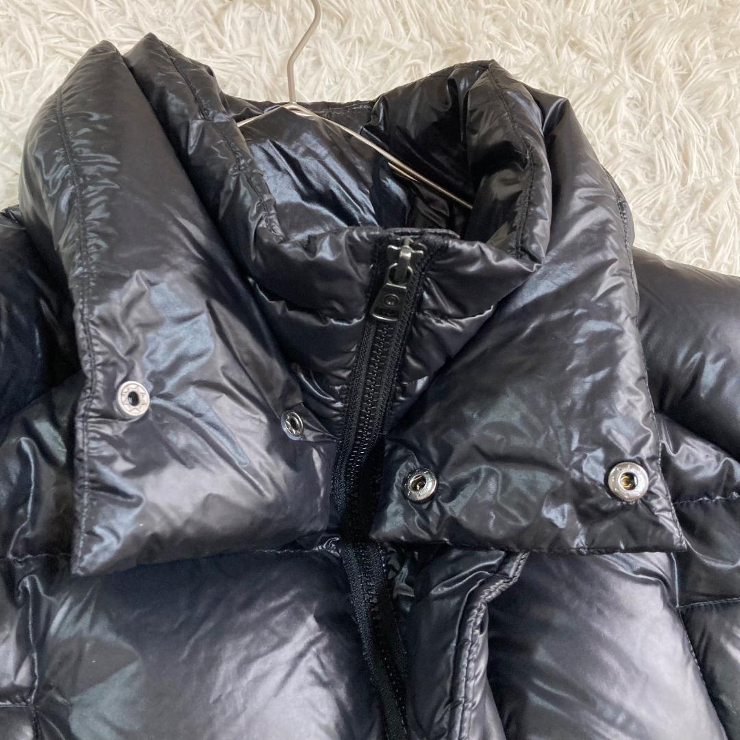 17210✨コルマー 52 LL シャイニー 肩ロゴ ダウンジャケット ブラック