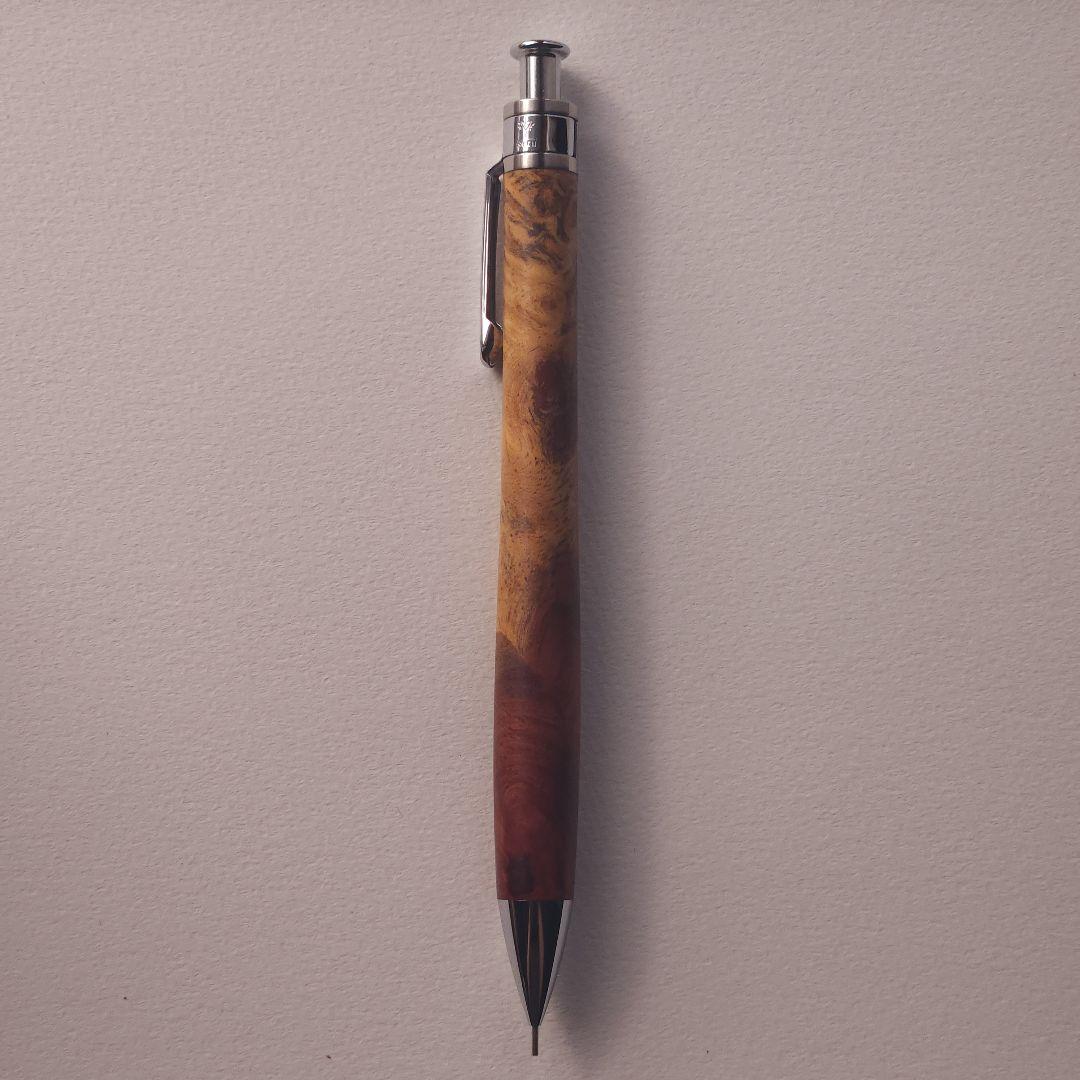 工房楔 花梨紅白こぶ杢 シャープペンシル 0.5mm