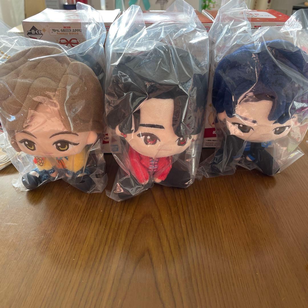 本日価格！ミセスグリーンアップル　一番くじ　A賞マスコットぬいぐるみ 3体セット
