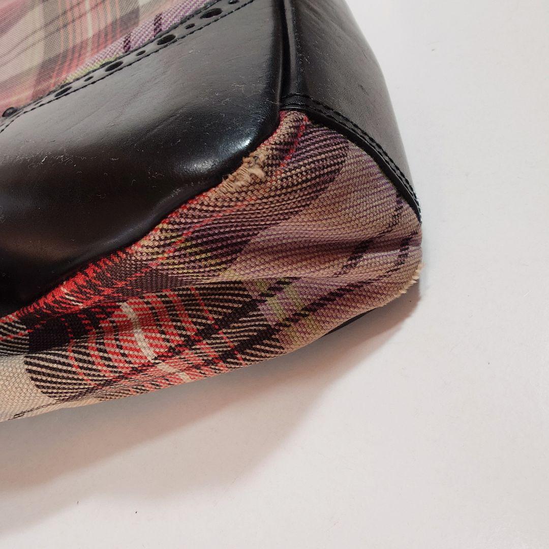 【レア】ヴィヴィアンウエストウッドマン ブリーフケース タータンチェック レザー