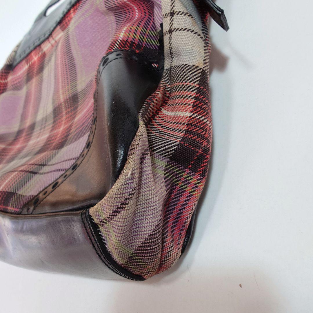 【レア】ヴィヴィアンウエストウッドマン ブリーフケース タータンチェック レザー