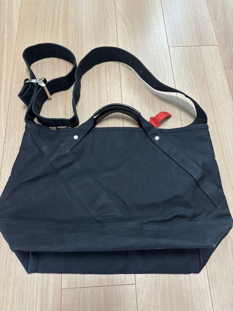 ショルダーバッグ ripa gron L size (Black/leather handle)