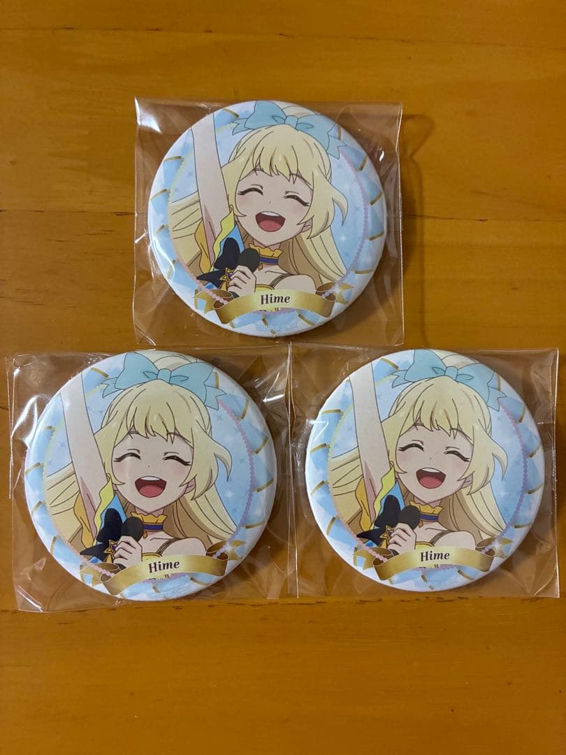 アイカツ 1~2月 season2 バースデー缶バッチ 白鳥ひめ 3個セット