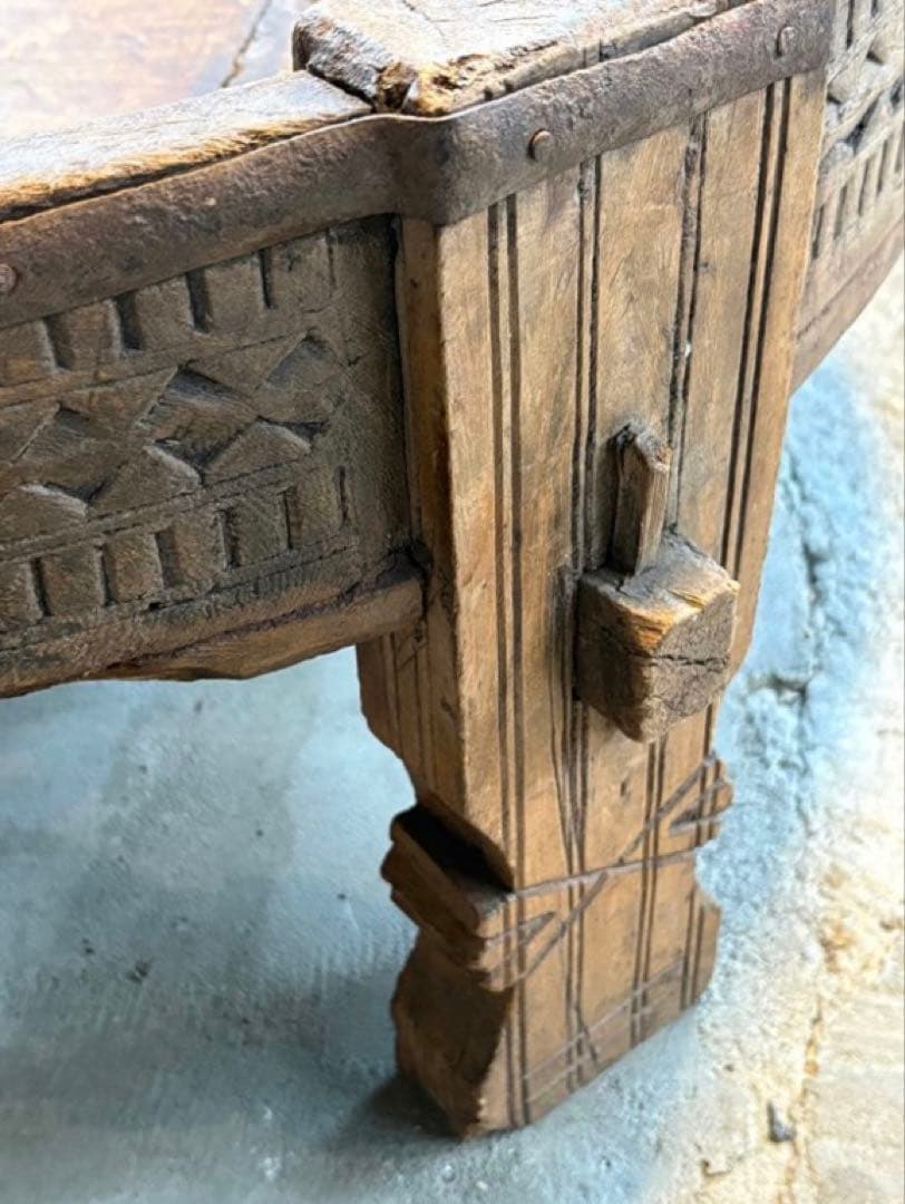 1900年代初頭 インド古木円卓 チャクラ