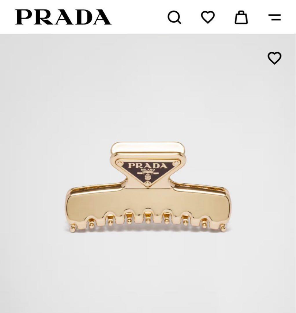 最終値下げ　PRADA メタル ヘアクリップ