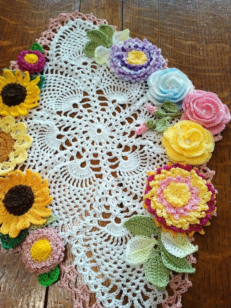 レース編みドイリー・*☆handmadeNo.363・*☆