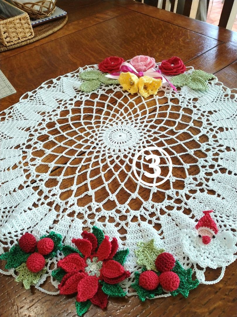 レース編みドイリー・*☆handmadeNo.363・*☆