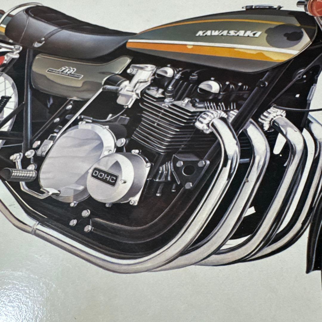 カワサキ　750RS プラモデル　ナガノ　1/8