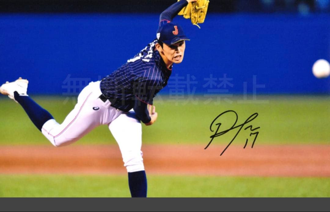 佐々木朗希　直筆サイン　ドジャース