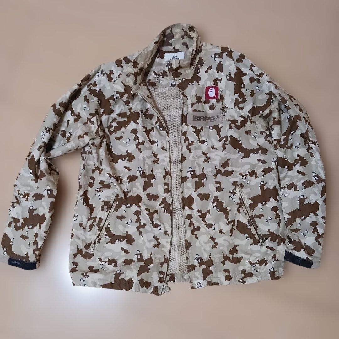 y*n様 BAPE×STUSSY カモフラージュ ナイロンジャケット