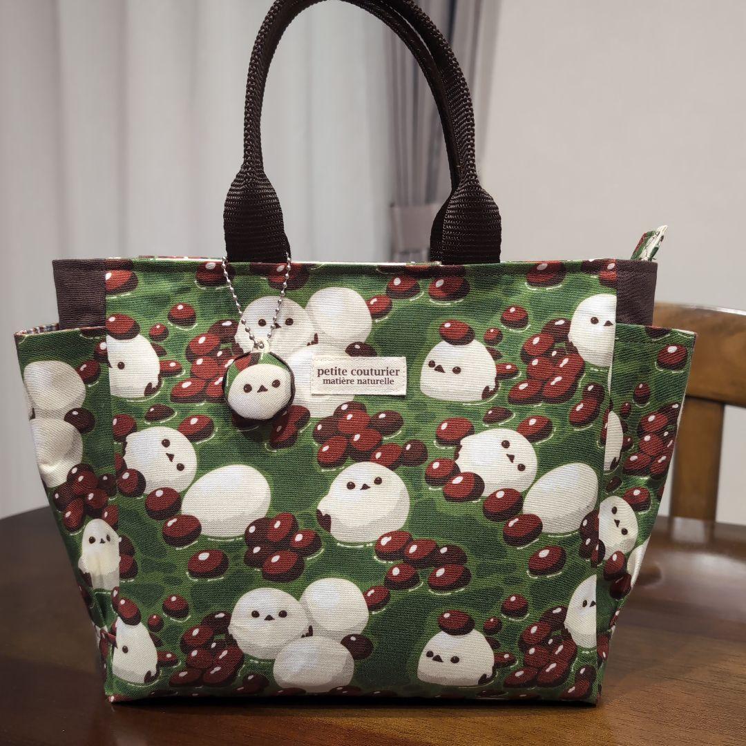 夢咲堂ページ❤シマエナガ❤トートバッグ❤ハンドメイド