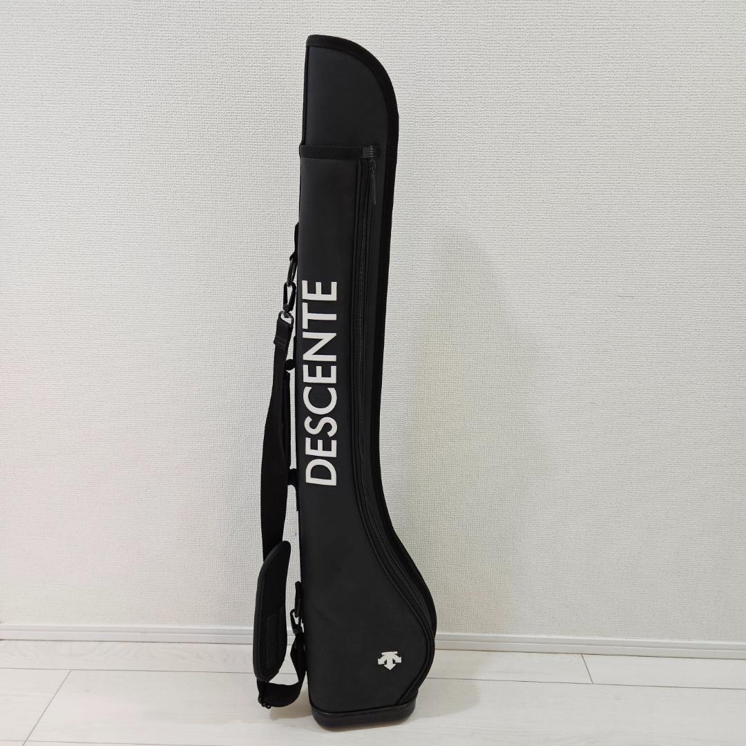 【人気 希少】デサント クラブケース 自立型 ゴルフ ブラック DESCENTE