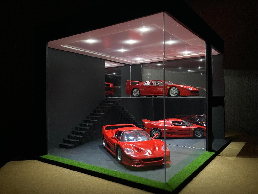 モデルカー用ジオラマ：1/24 ショールーム＆ガレージⅣ／希少モデル！