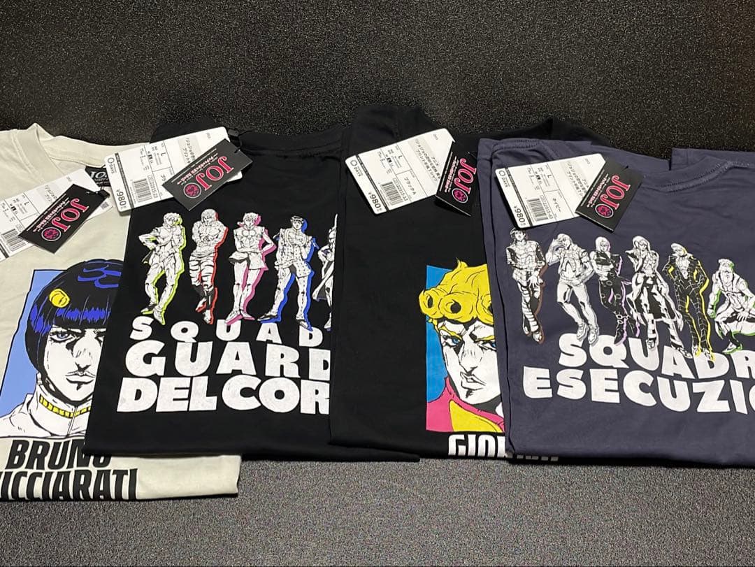 ジョジョの奇妙な冒険 × ワークマン コラボ Tシャツ 4枚セット LL