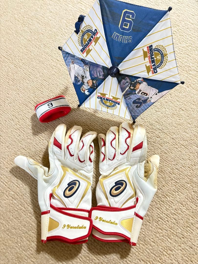 スワローズ　野球グローブ　塩見