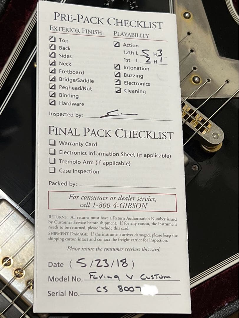 ギター GIBSON Flying V Custom