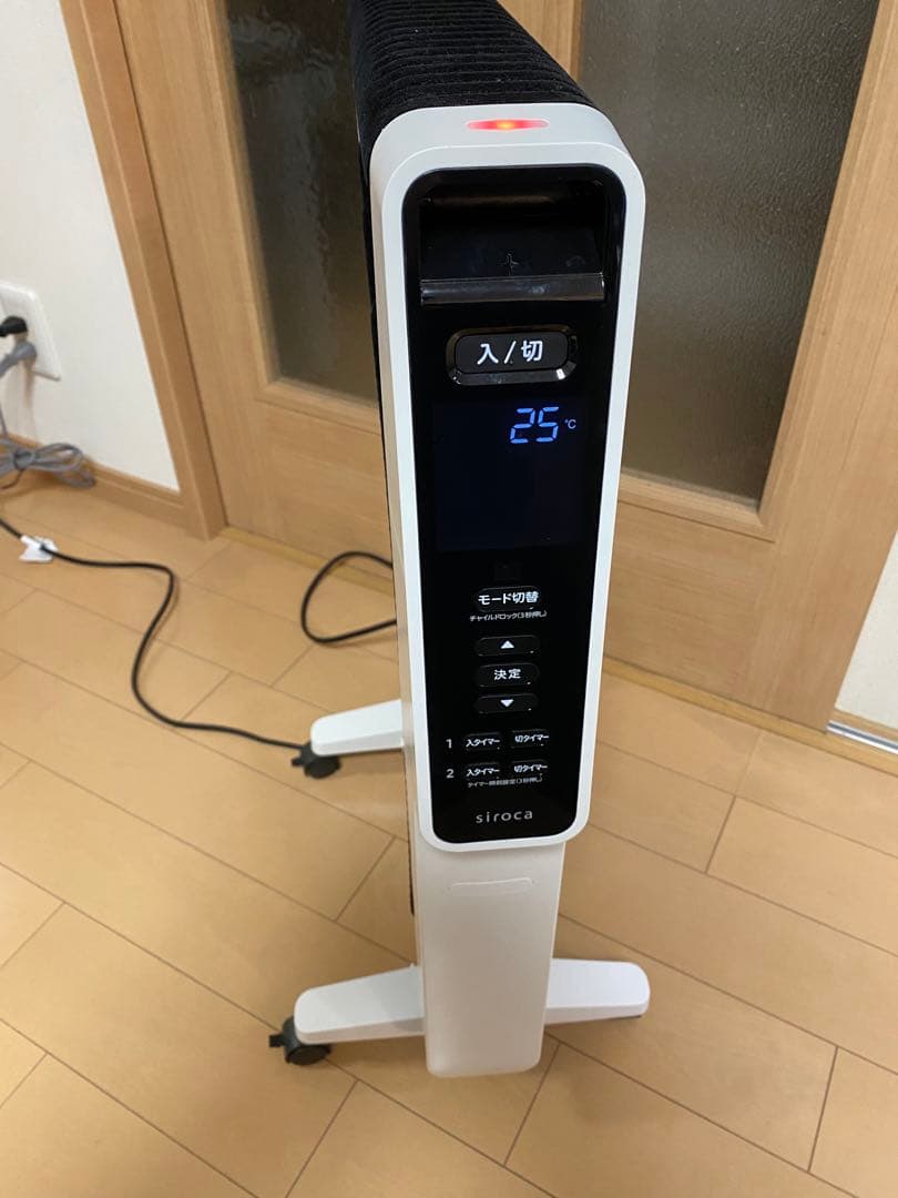 シロカ遠赤軽量ヒーター ２０２０年製キャスター付き＊美品＊