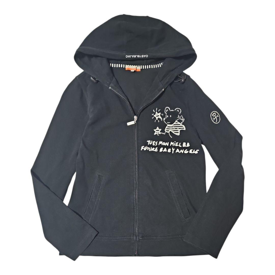 CASTELBAJAC カステルバジャック ジップアップパーカー ブラック 黒