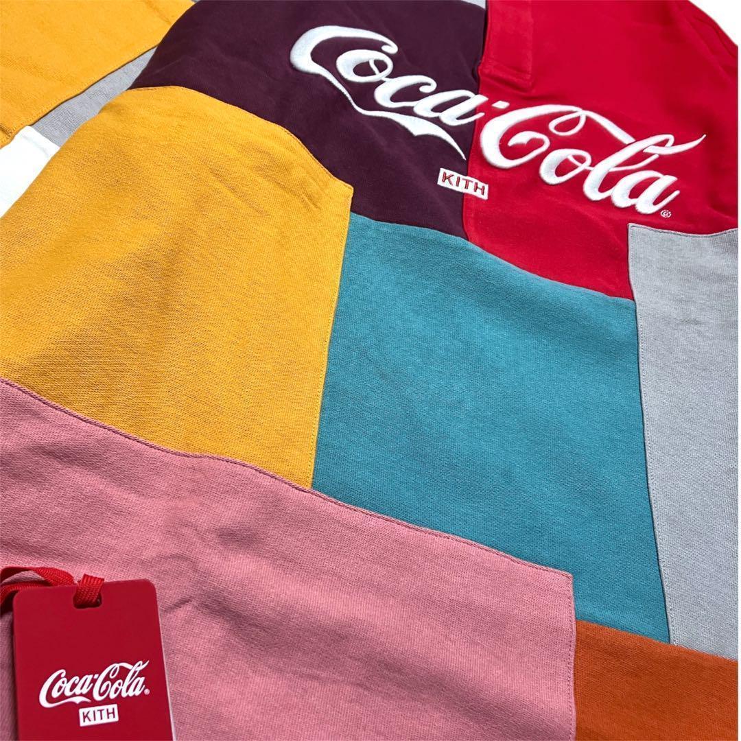 新品・未使用　KITH　長袖シャツ マルチカラー　パッチワーク　XXLサイズ