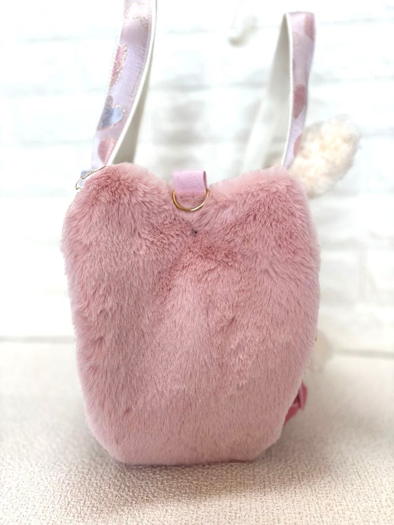 あ*き様 コヤンイサムチョン　ハンドメイド　ファーバッグピンク　アンコちゃん　白