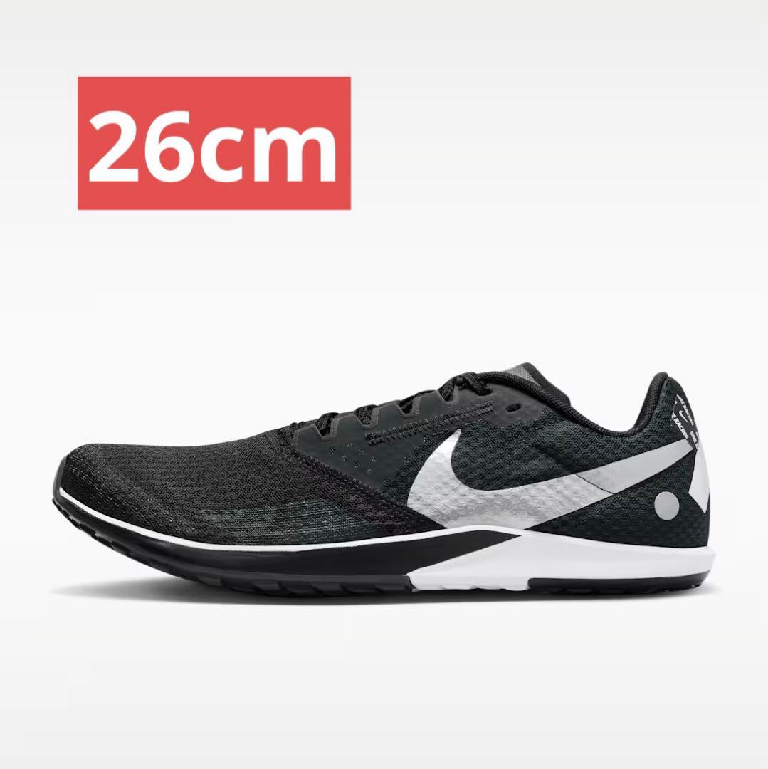 zoom rival waffle 26 ホワイト ブラック クロスカントリー