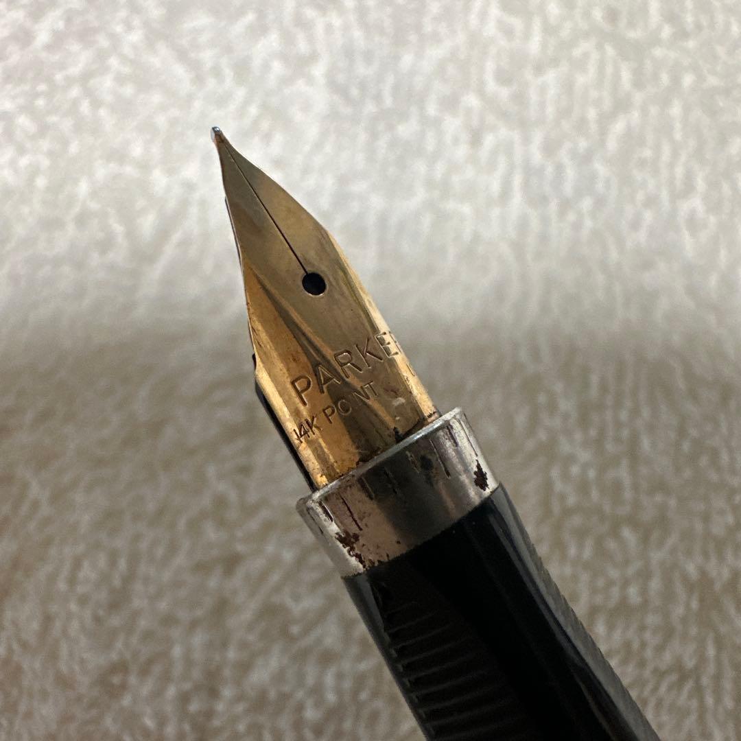 14K パーカー STERLING SILVER 万年筆 USA