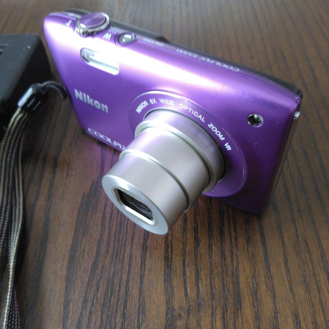 Nikon COOLPIX 紫色 デジタルカメラ　美品