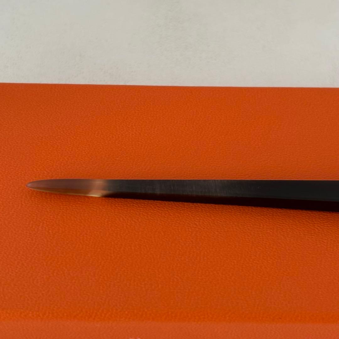 ＊未着用・新品＊ HERMES バッファローホーン 簪 / かんざし Hロゴ