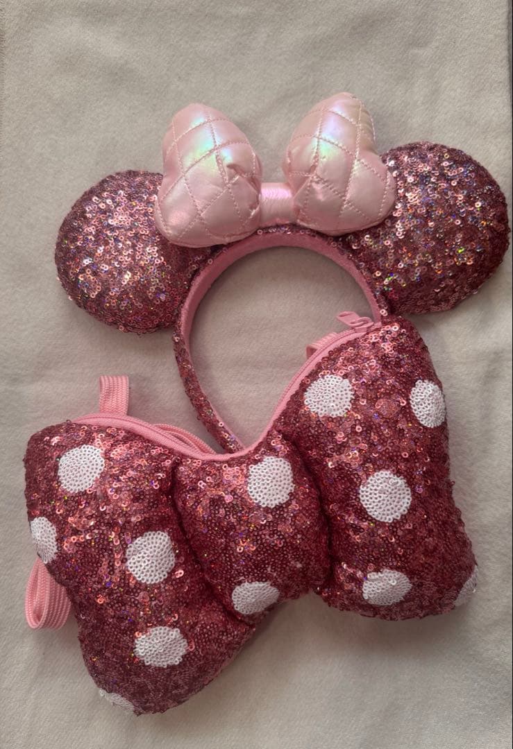 ディズニーパルパルーザ ミニーファンダーランドリボンバッグ・カチューシャセット