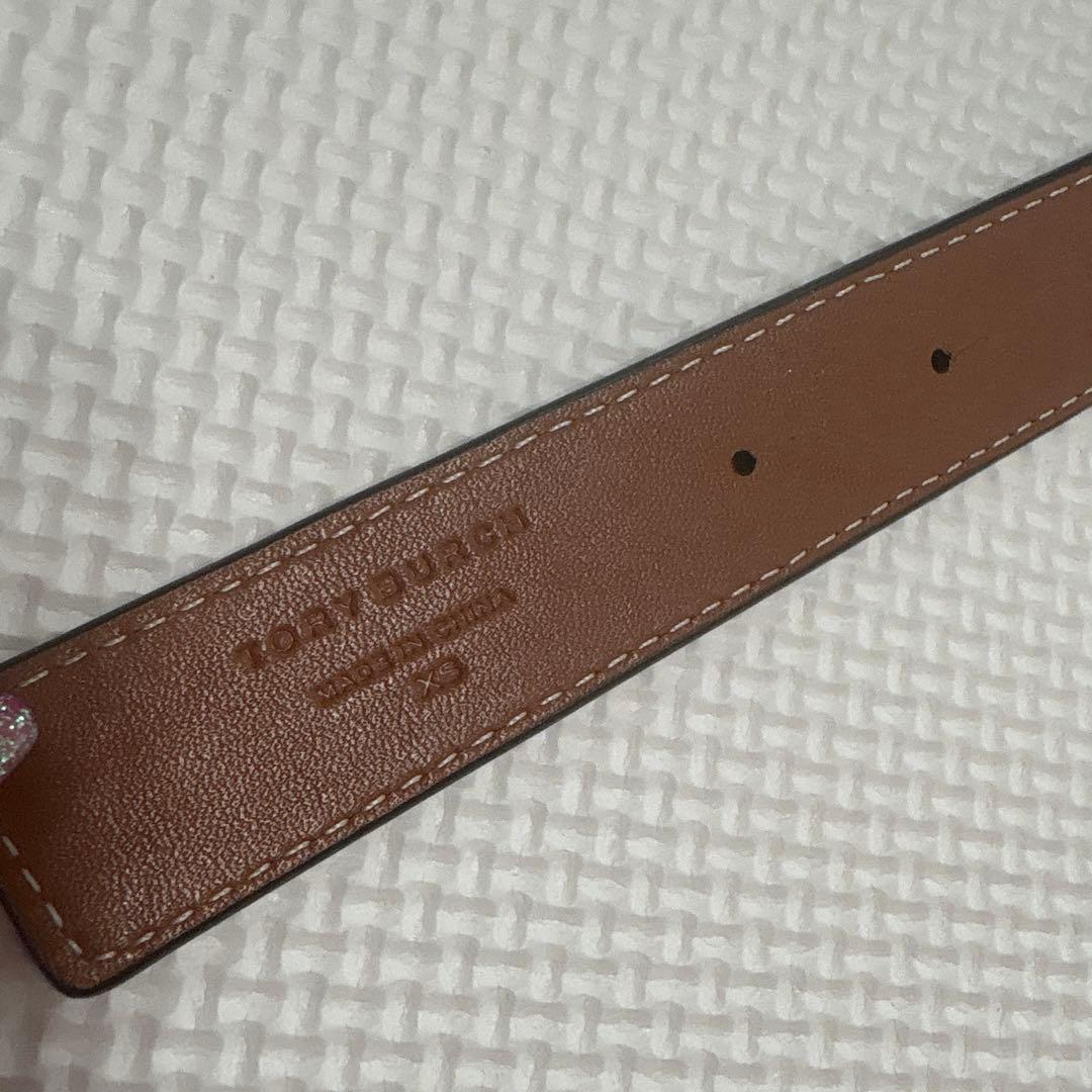 【美品】 TORY BURCH ブラックレザーベルト Sサイズ
