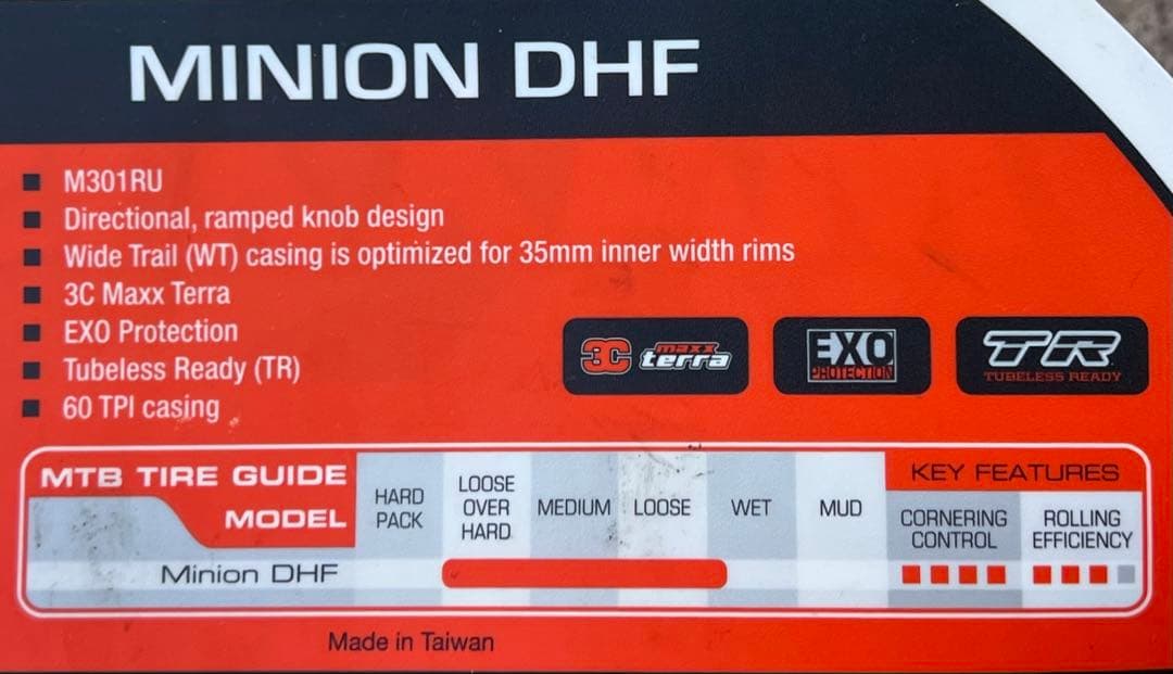 Maxxis DHF 27.5*2.5WT一本