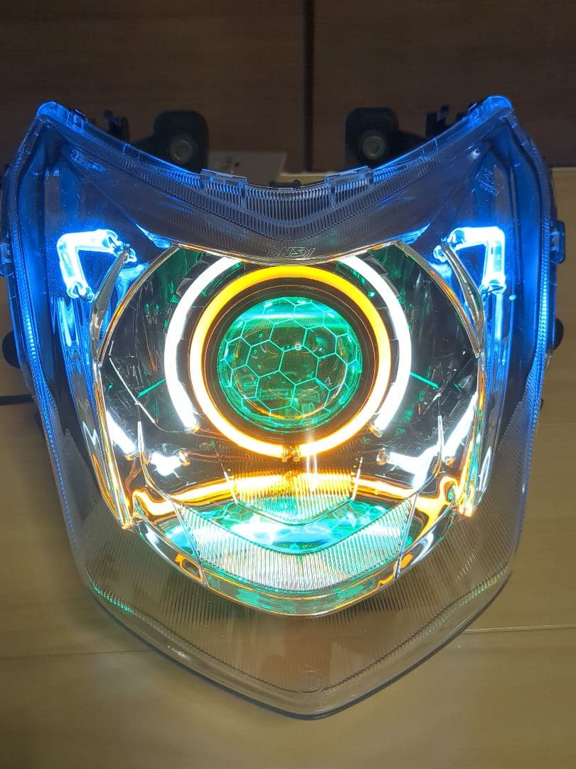 LED シグナスX 4型 カラー変更可能 ヘッドライト sea5j sed8j